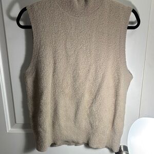 BAILEY 44 fuzzy tan mock neck